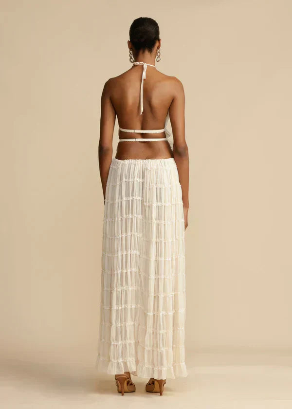 Boho dames zomer set met top en rok – Soléna