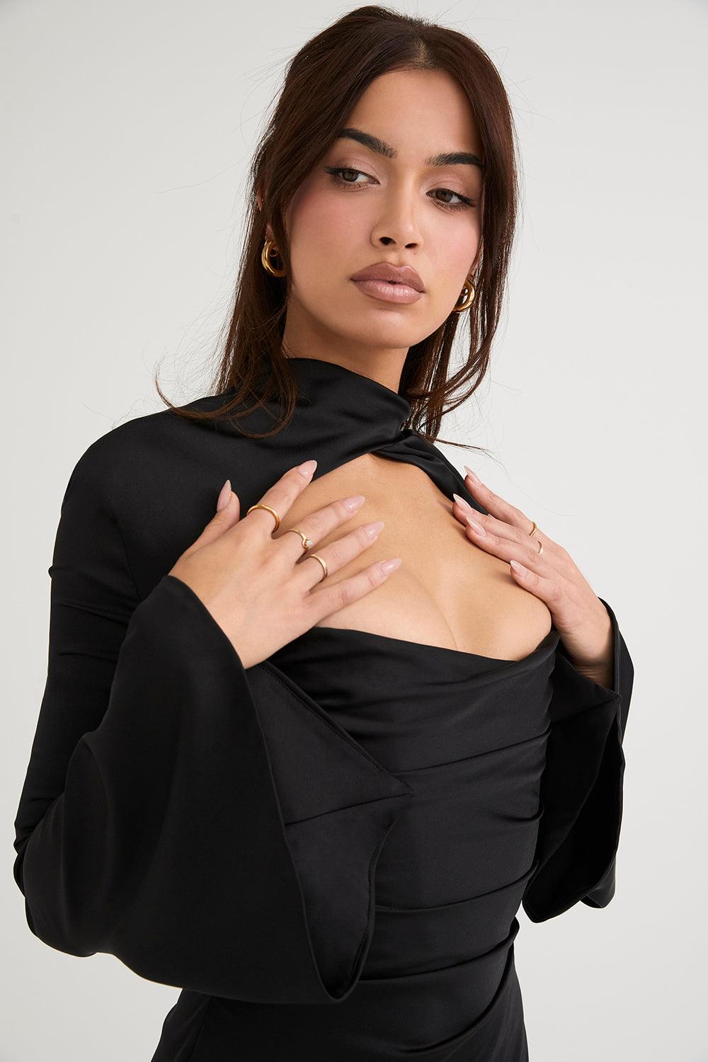 Gedrapeerde korsetjurk met elegante pasvorm – Estelle