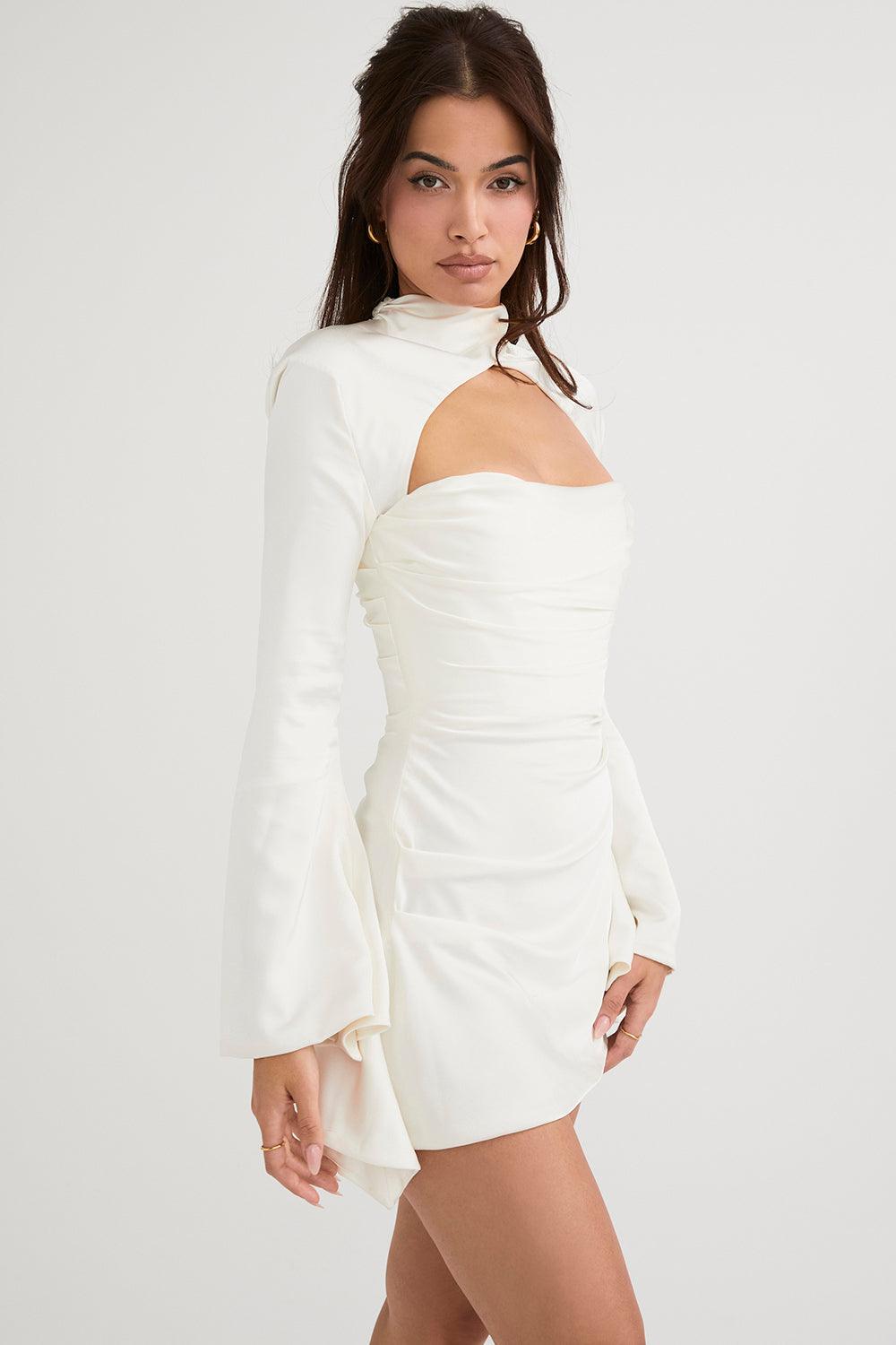 Gedrapeerde korsetjurk met elegante pasvorm – Estelle