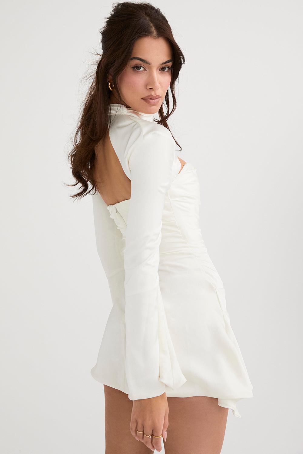 Gedrapeerde korsetjurk met elegante pasvorm – Estelle