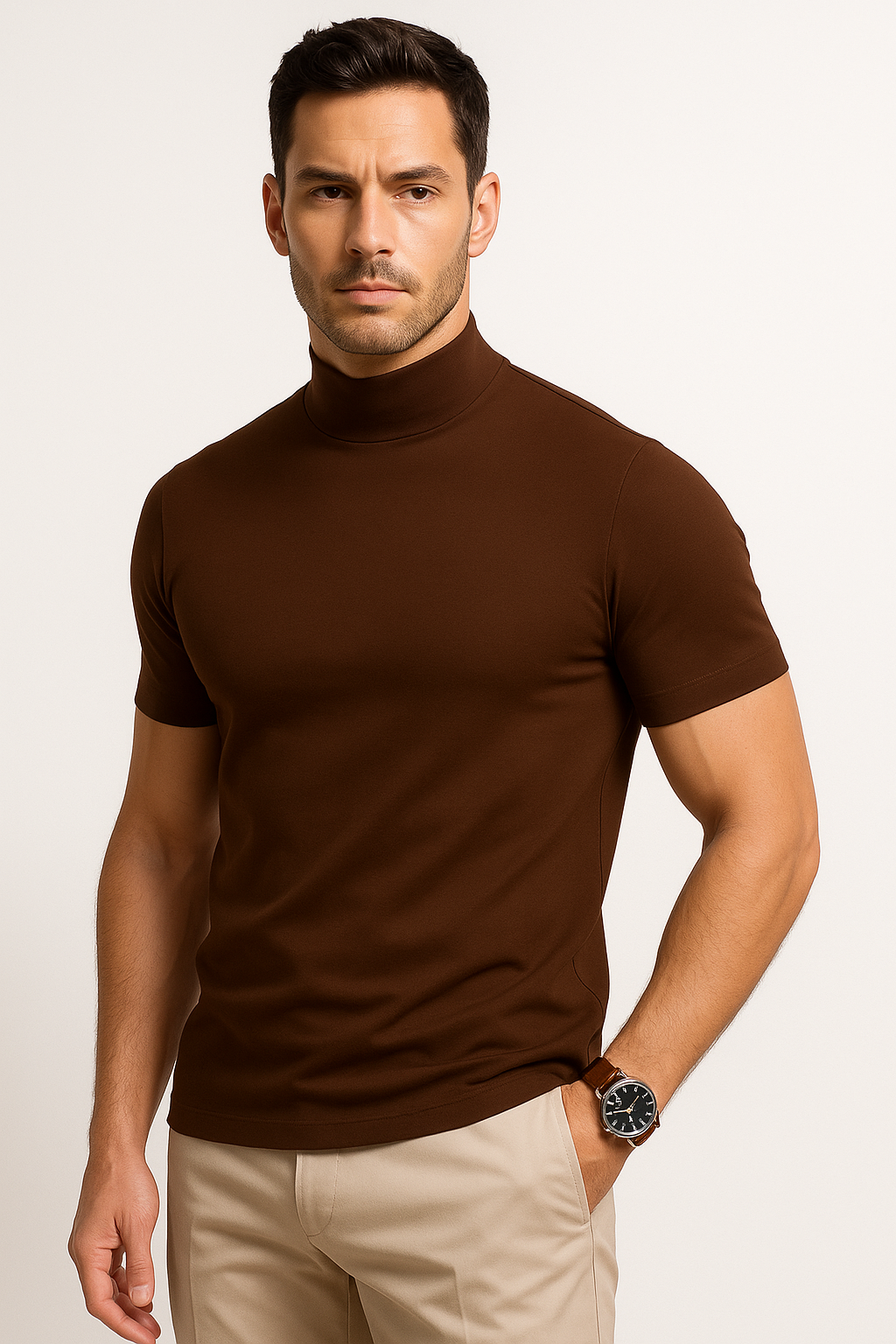 Licht ademend heren T-shirt voor warme dagen –Abel