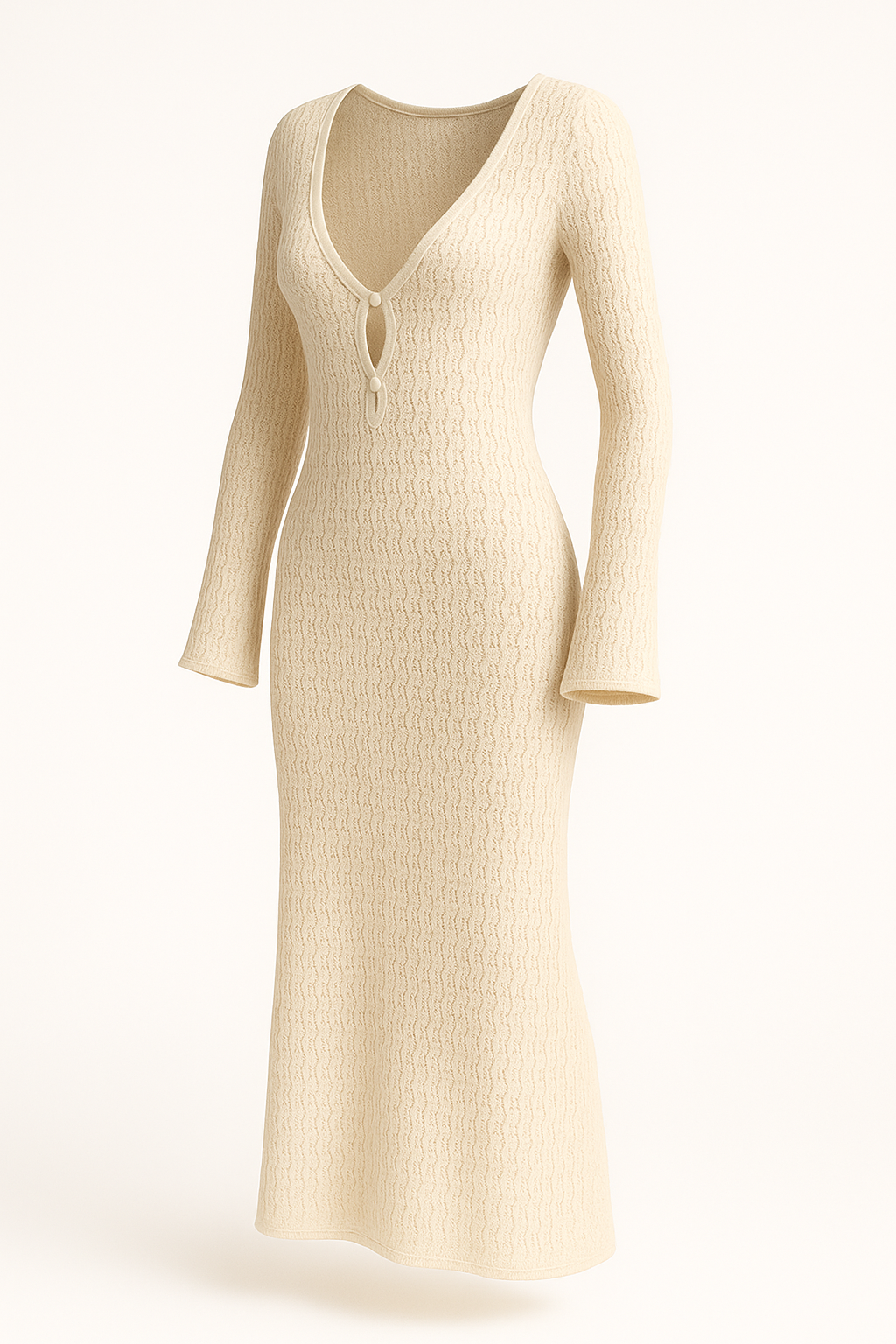 Maxi dames cover-up jurk met open rug en stijl – Veonelle
