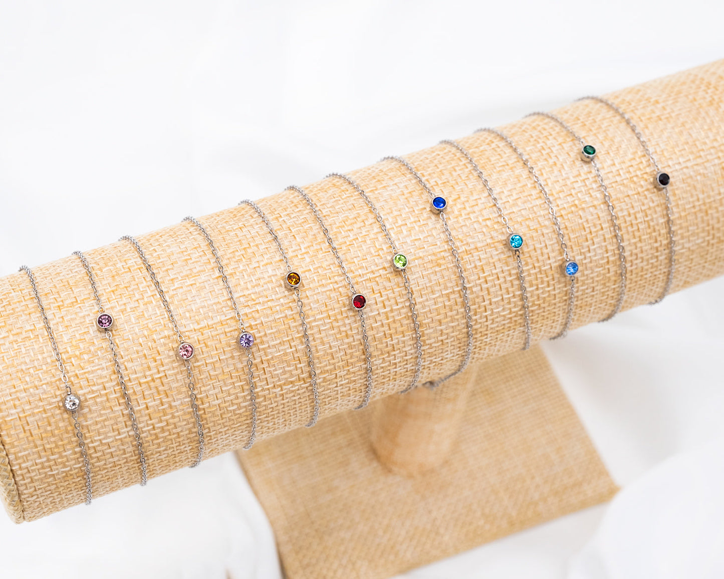 Geboortesteen Armband van Zilver en Goud – Persoonlijk Cadeau – Astralia