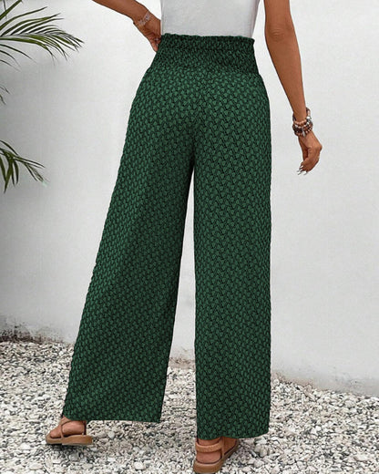 Luchtige dames zomerbroek wijde pijpen casual – Alenna