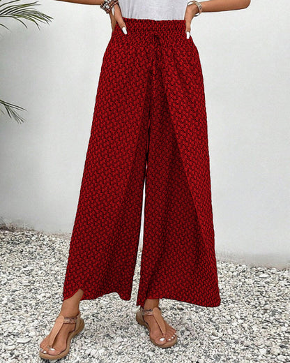 Luchtige dames zomerbroek wijde pijpen casual – Alenna
