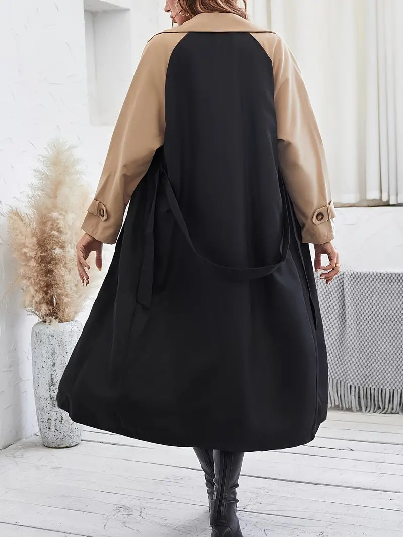 Stijlvolle 2-kleurige trenchcoat – Megan