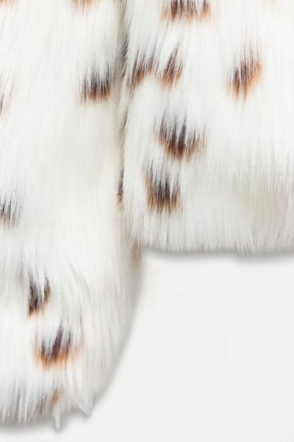 Nepbont Winterjas voor Dames met Luipaardprint – Noëlle