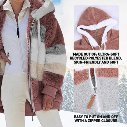 Warme oversized winterjas voor dames – Fleur