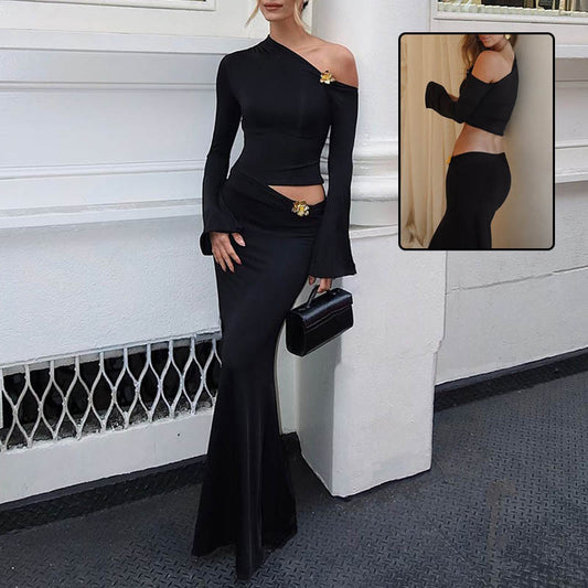Slim Fit Top En Rok Voor Dames - Laura