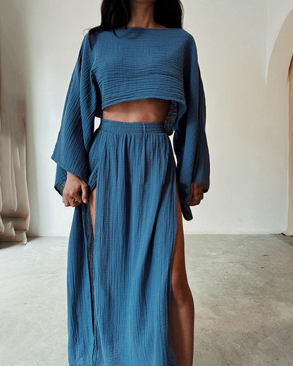Linnen dames set met luchtige pasvorm en stijl – Solenya