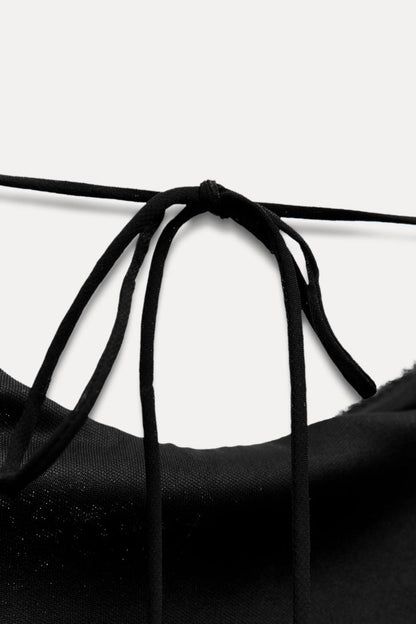Zwarte pailletten maxi jurk met open rug – Liyana