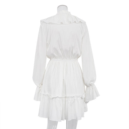 Elegante Korte Jurk Met Flare Mouwen - Anne