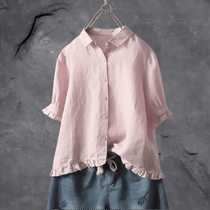 Elegante dames blouse met knopen voor een chique look – Sophie