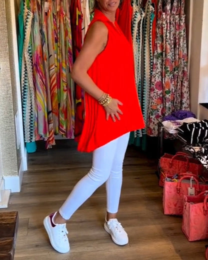 Dames top effen mouwloos zomer casual – Lureva
