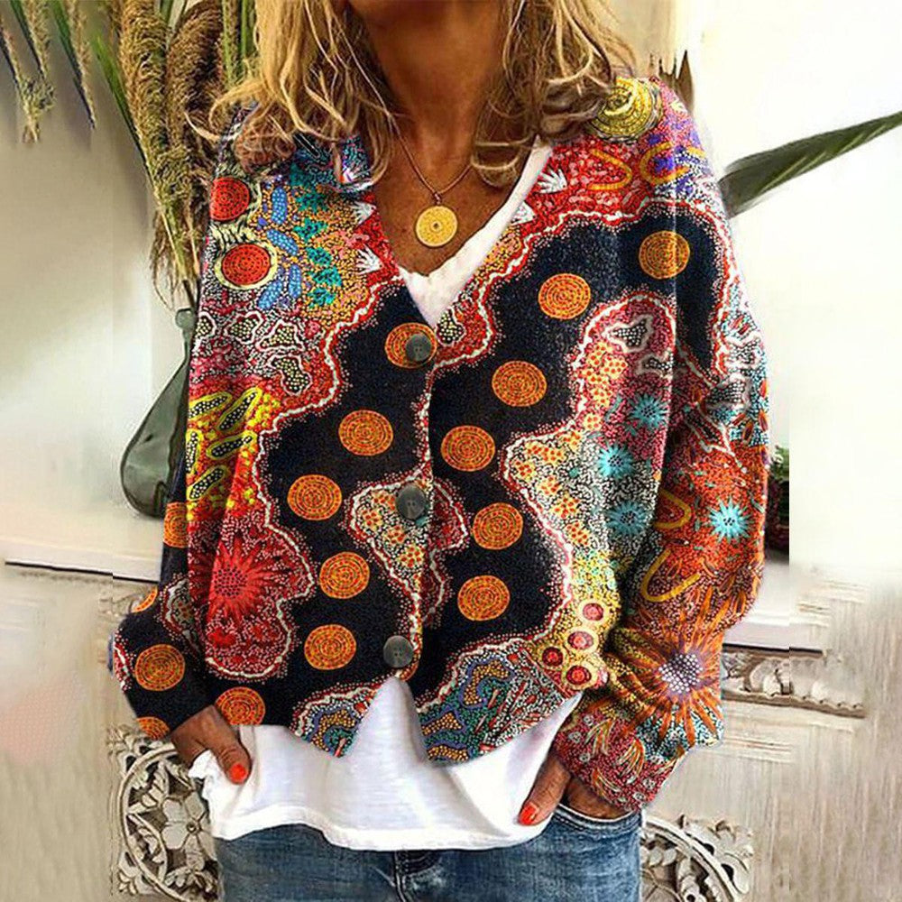 Dames Boho Gebreide Trui Comfort Uniek Design – Elowen