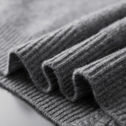 Luxe kasjmier vest met rits voor heren – Amari