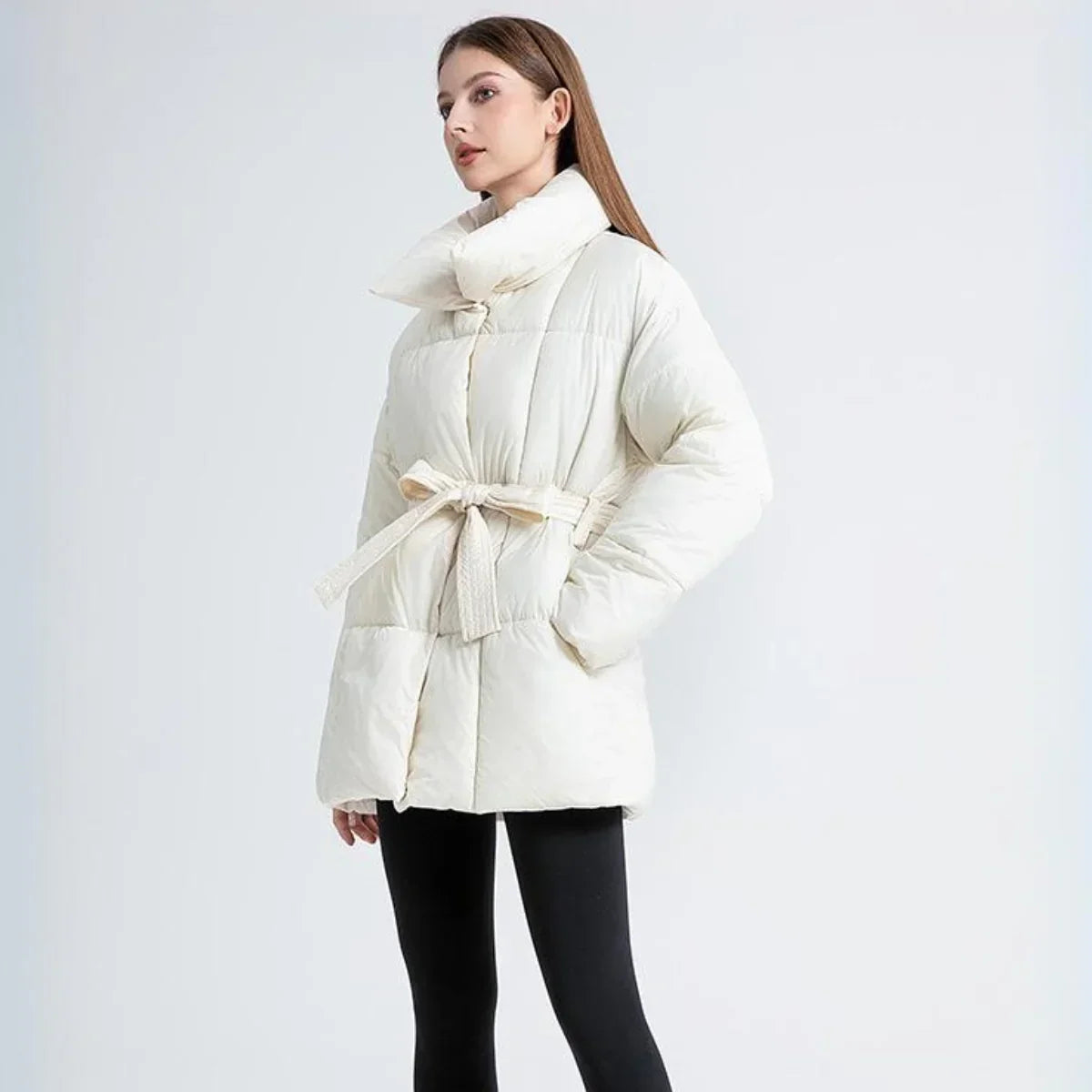 Waterdichte Winterjas voor Dames met Taillevorm – Elvira