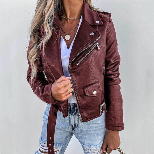 Stijlvol dames bikerjack voor een tijdloze look – Naomi