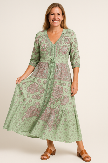 Comfortabele Chique Jurk met Koord – Elsa