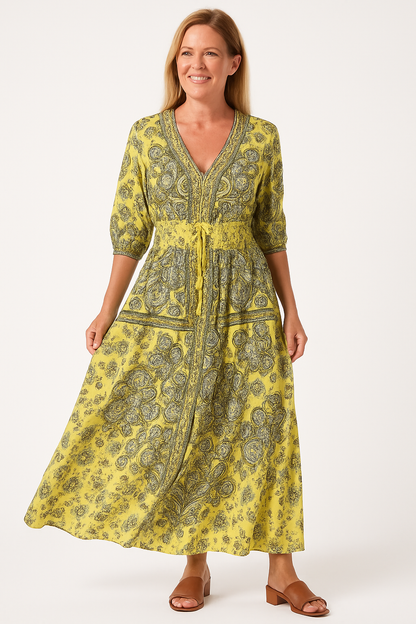 Comfortabele Chique Jurk met Koord – Elsa