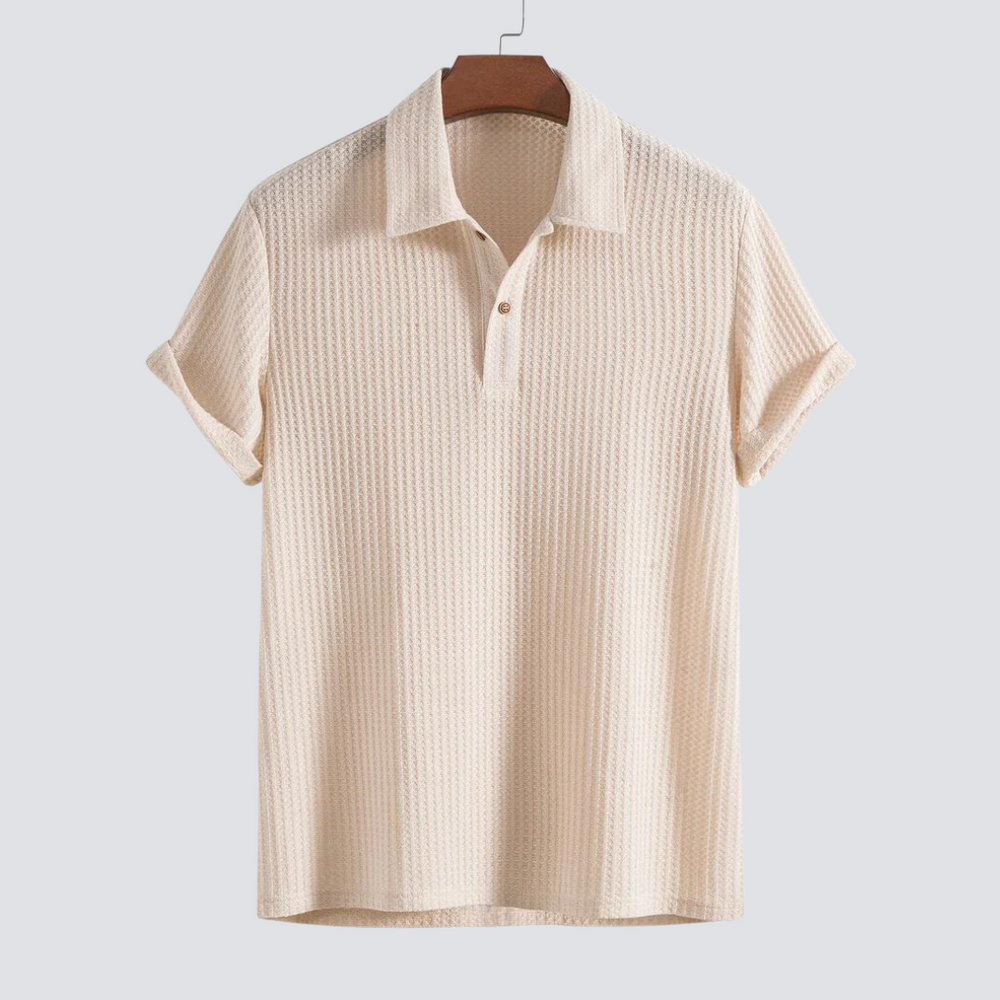 Gebreide Ademend Polo Shirt voor Stijlvol Comfort – Otilio
