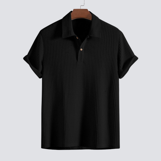 Gebreide Ademend Polo Shirt voor Stijlvol Comfort – Otilio
