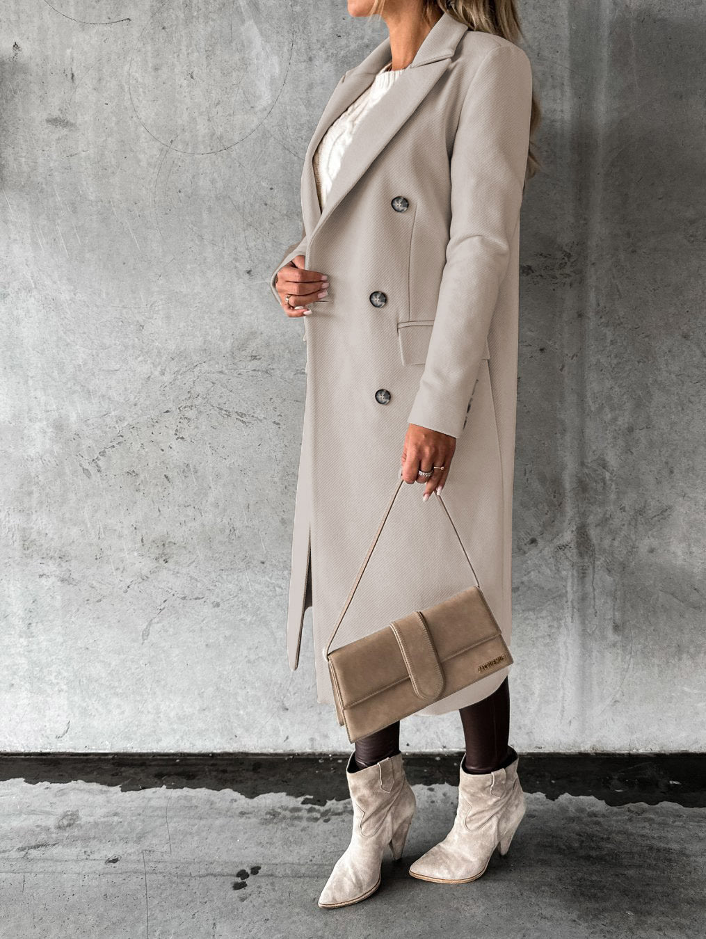 Elegante Lange Winterjas Voor Stijlvolle Looks – Mila