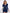 Denim mini-jurk met pofmouwen en V-hals – Liana