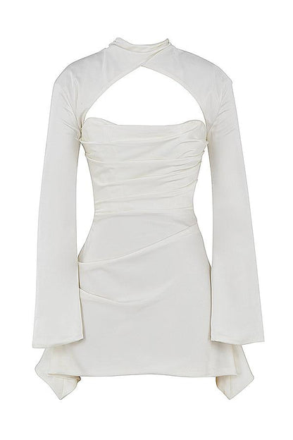 Gedrapeerde korsetjurk met elegante pasvorm – Estelle