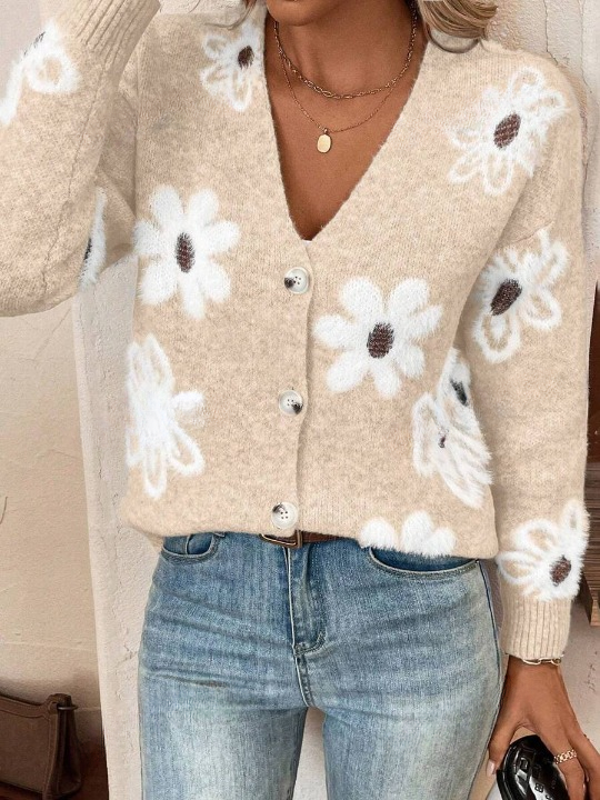 Elegant vest met bloemenpatroon – Isabella