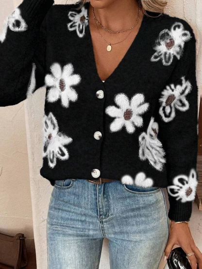 Elegant vest met bloemenpatroon – Isabella