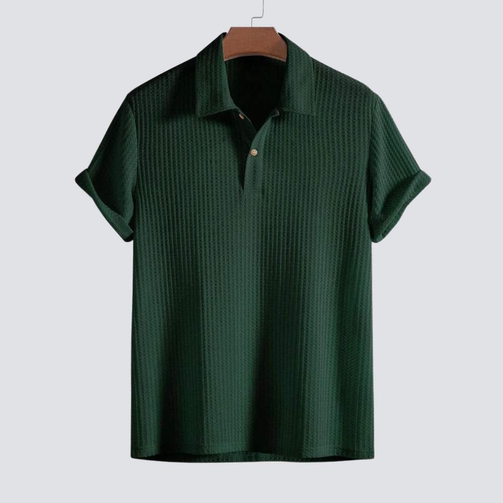 Gebreide Ademend Polo Shirt voor Stijlvol Comfort – Otilio