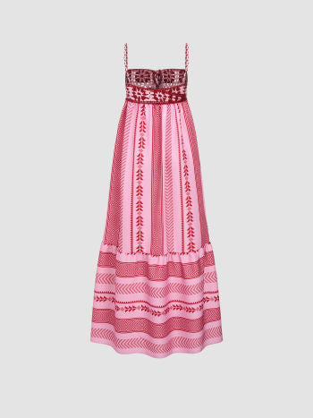 Zomerjurk Boho Gehaakt Detail Verstelbare Bandjes – Freesia