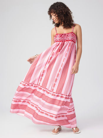 Zomerjurk Boho Gehaakt Detail Verstelbare Bandjes – Freesia