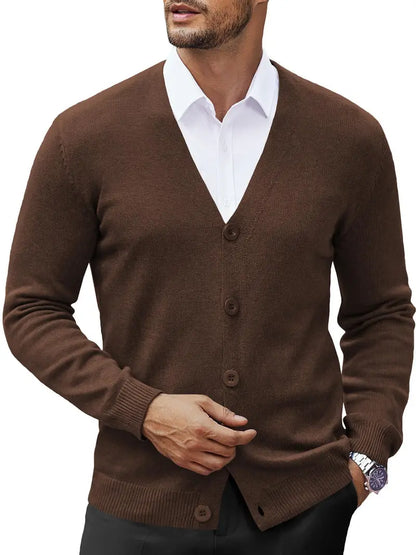 Comfortabele gebreide heren cardigan sweater – Henry