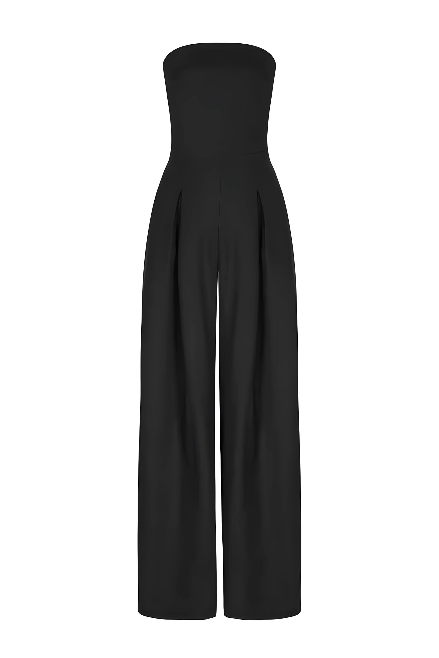 Dames jumpsuit strapless elegant vloeiend avond – Serelina