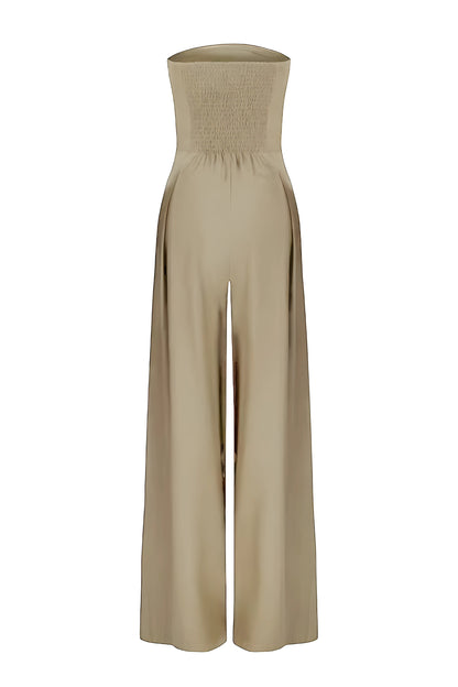 Dames jumpsuit strapless elegant vloeiend avond – Serelina