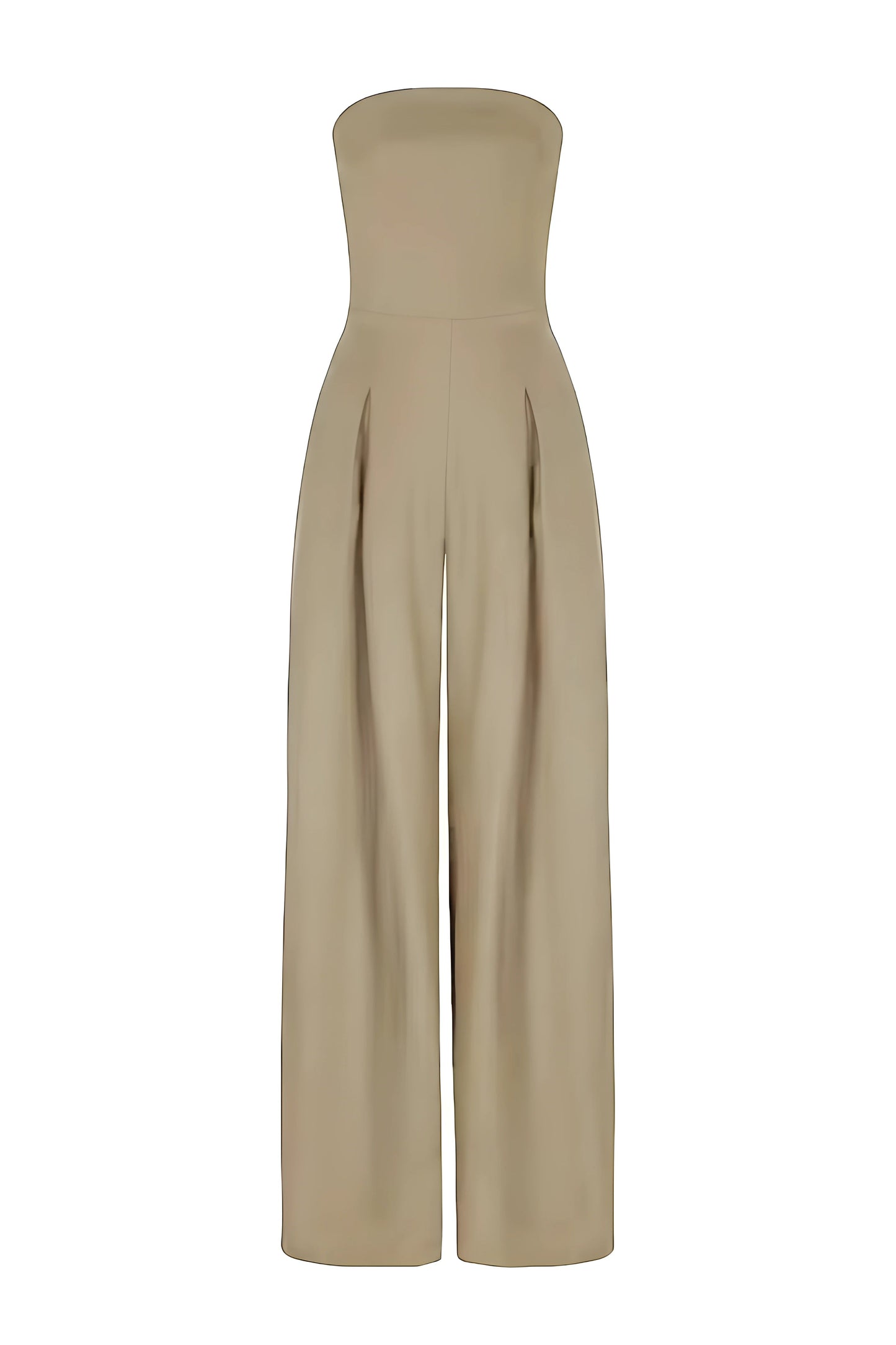Dames jumpsuit strapless elegant vloeiend avond – Serelina