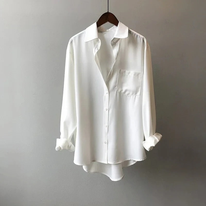 Luxe Zijde Blouse voor Elegante Comfort – Sorella