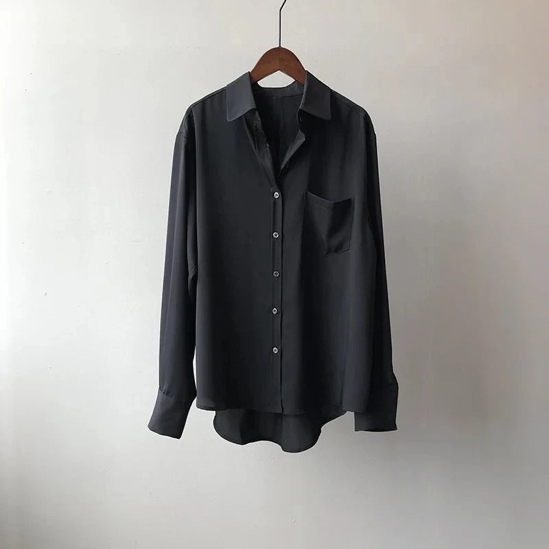 Luxe Zijde Blouse voor Elegante Comfort – Sorella