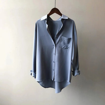 Luxe Zijde Blouse voor Elegante Comfort – Sorella
