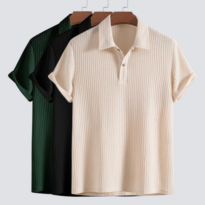 Gebreide Ademend Polo Shirt voor Stijlvol Comfort – Otilio