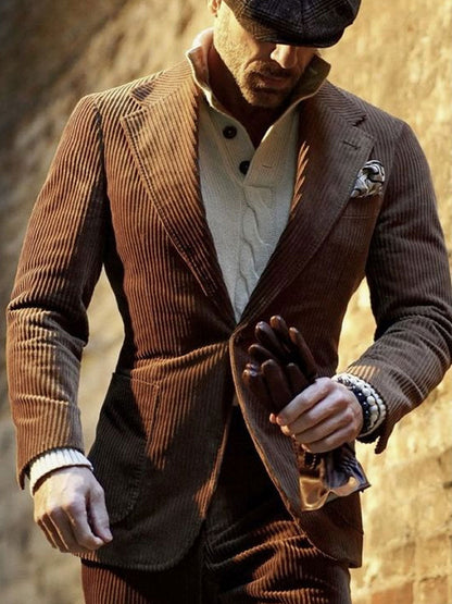 Corduroy casual blazer voor heren of dames – Thomas