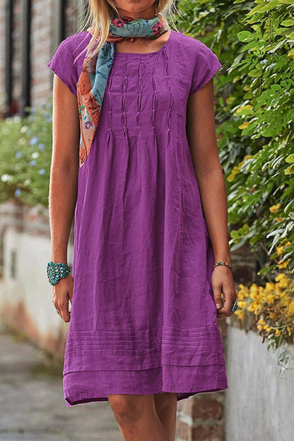 Zomerjurk Comfort Casual Ronde Hals Look – Sanne