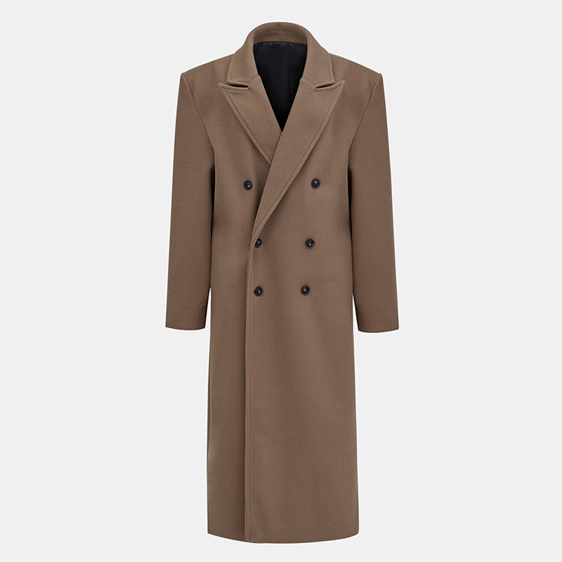 Oversized Winterjas voor Dames met Wollook Stof – Mirelle