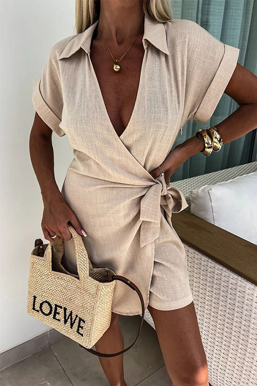 Korte mouwen dames jumpsuit voor zomerstijl – Noor