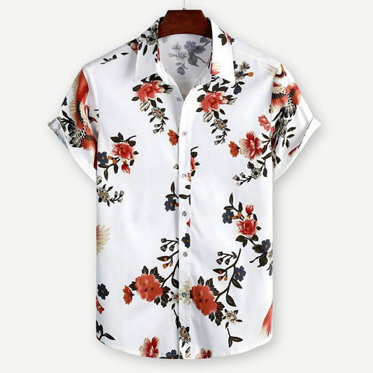 Ontspannen Polo Shirt met Bloemenprint voor Heren – Florian