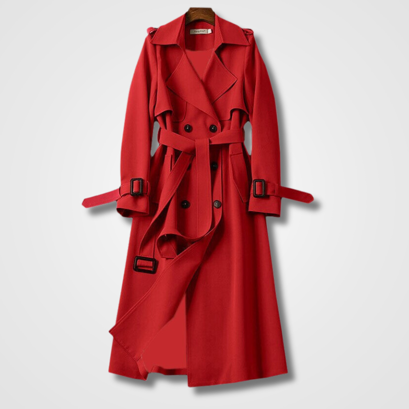Tijdloze trenchcoat met waterafstotende stof – Emilia