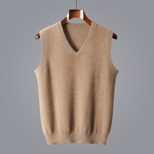 Luxe Kasjmier Vest met V-hals voor Tijdloze Stijl – Avani