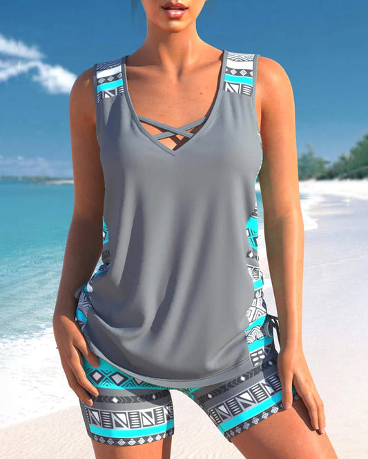 Tankini Badpak Buikbedekking Dames Zomerlook – Rovela